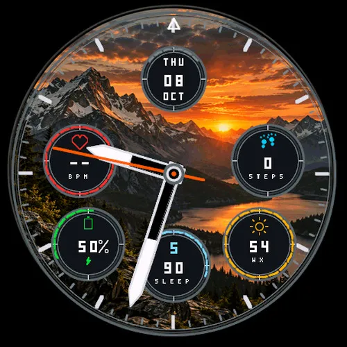Sunset Analog AMOLED
