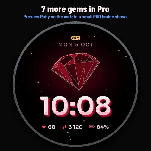 Astra Prism – 3D水晶动态表盘 · Screenshot 1