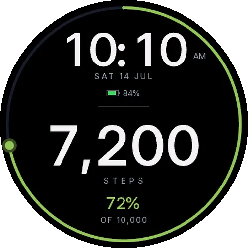One Goal – ciferník / watchface: cíl a kroky