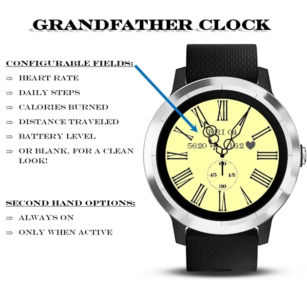Grandfather Time Analog Clock · Captura de ecrã 1