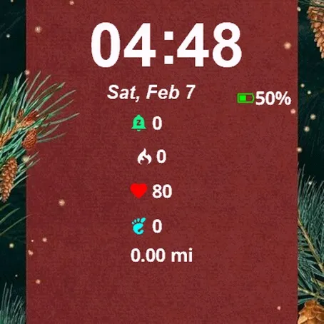 Red Christmas Card Pine · 螢幕截圖 0