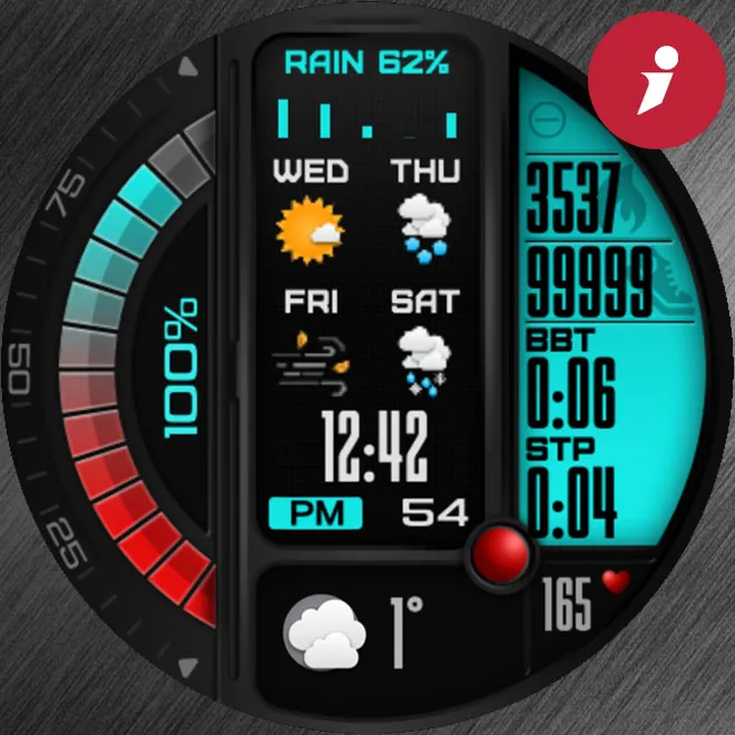 iFacer – S004 – Time / Forecast Redswap · Captura de ecrã 3