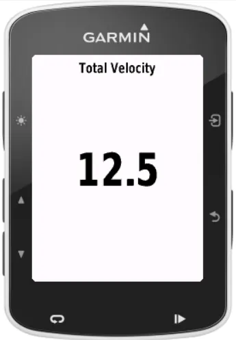 Total Velocity Data Field