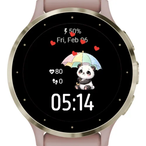 Valentine Panda Rain