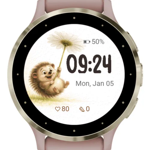 Happy Hedgehog Flower