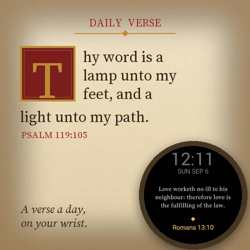Daily Verse Watch Face - Bible Verse of the Day