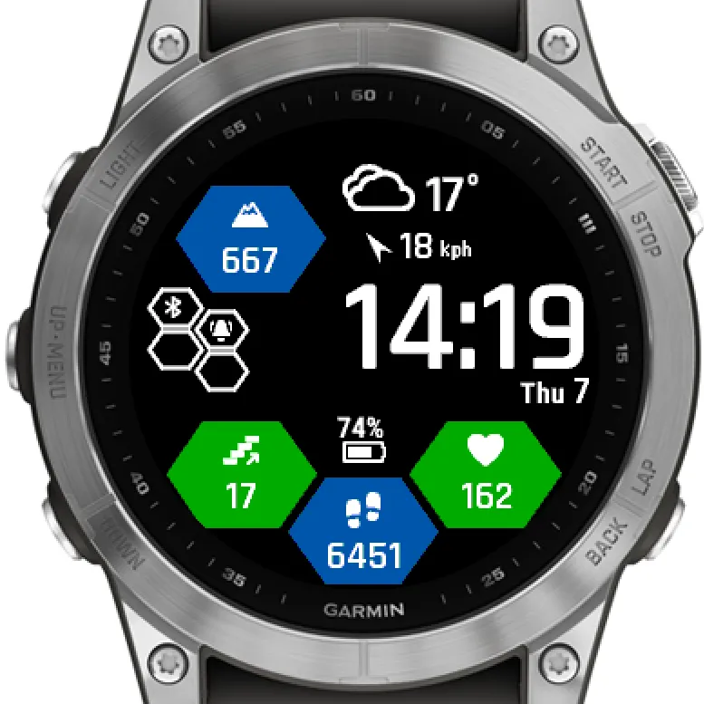 Honeycomb - Weather Watchface · 截图 2
