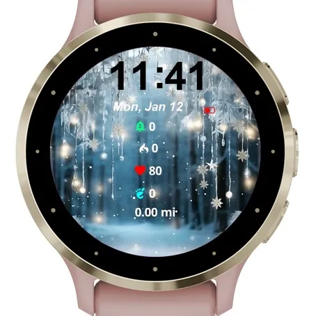 Winter Night Snow Night · 截图 0