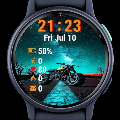 Motorcycle Parked Side Road · Captura de tela 2