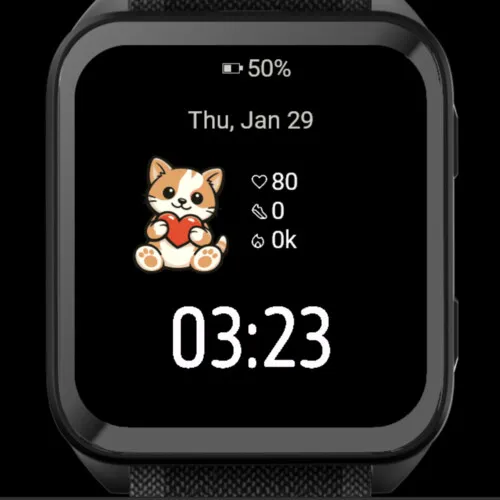 Cute Kitty Love – Animated Heart · Screenshot 1