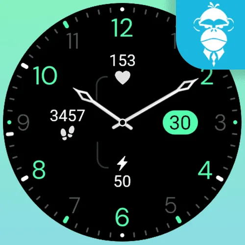 Minimal Black v18 - Analog Watch Face