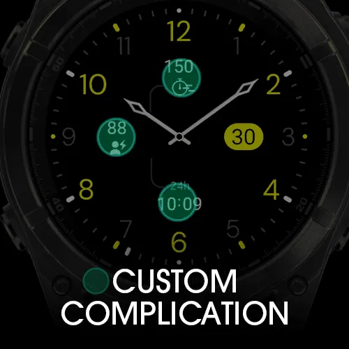 Minimal Black v18 - Analog Watch Face · 截图 3