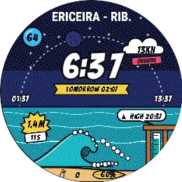 BreakFinder Comic Surf — Watch Face · Snímka obrazovky 2