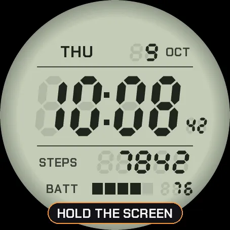 LCD SPORT — Retro Digital Watch Face · 截图 2