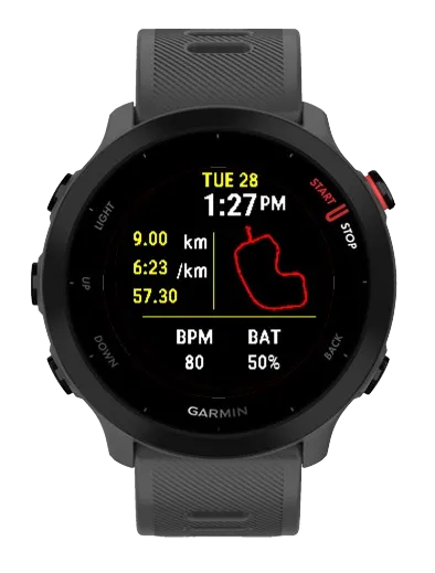 Premium Route Silhouette Watch Face · スクリーンショット 1