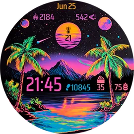 Vaporwave Planets 9