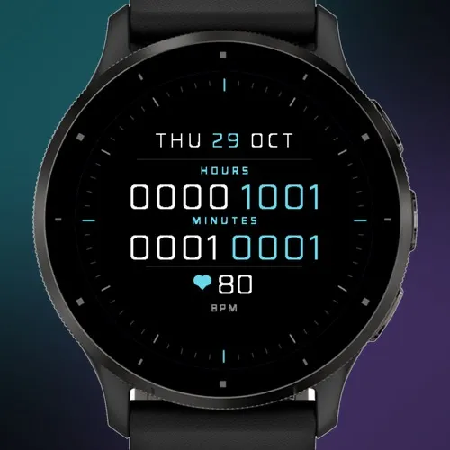Binary – Binary Clock Watch Face · Képernyőkép 0