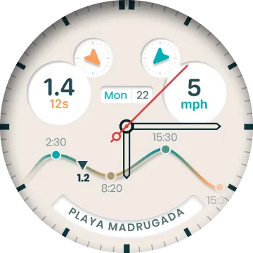 Dawn Patrol Chronograph Surf Watch Face · Screenshot 2