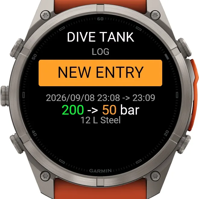 Dive Tank Log