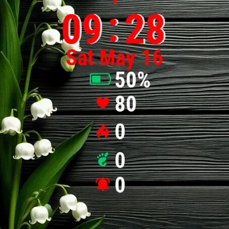 White Flowers Background · Skærmbillede 2
