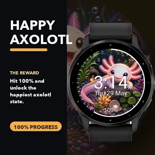 Axoglow (Cute Goal Based Pet Axolotl) · 螢幕截圖 1