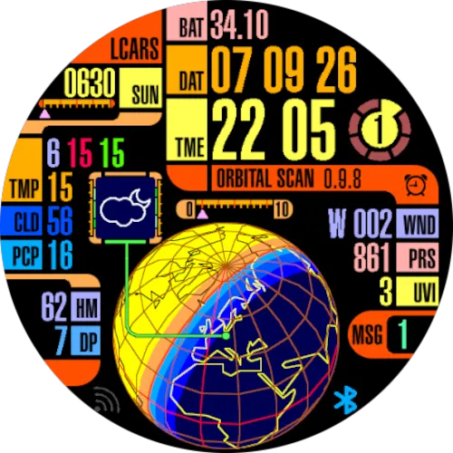 LCARS Orbital Scan (Star Trek)