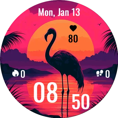 Flamingo Sunset