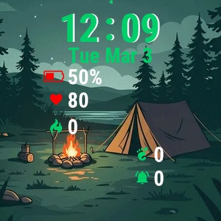 Camping Woods At Night · Tangkapan layar 2