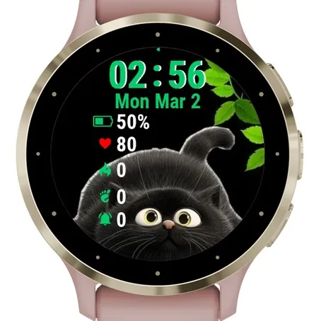 Black Cat Green Leaves · Screenshot 1