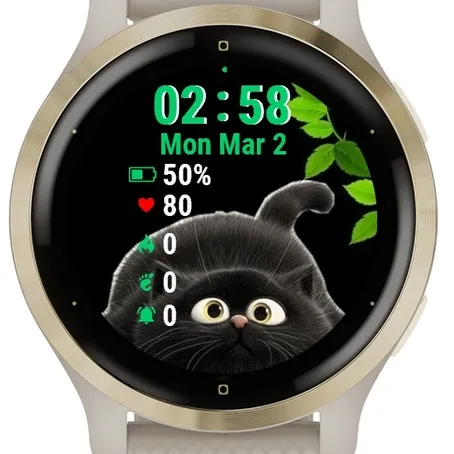 Black Cat Green Leaves · Screenshot 2