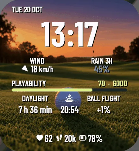 Golf Caddie Golden Hour · Screenshot 2