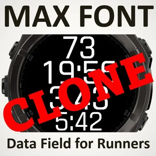 MAX FONT Data Field for Runners (Clone)