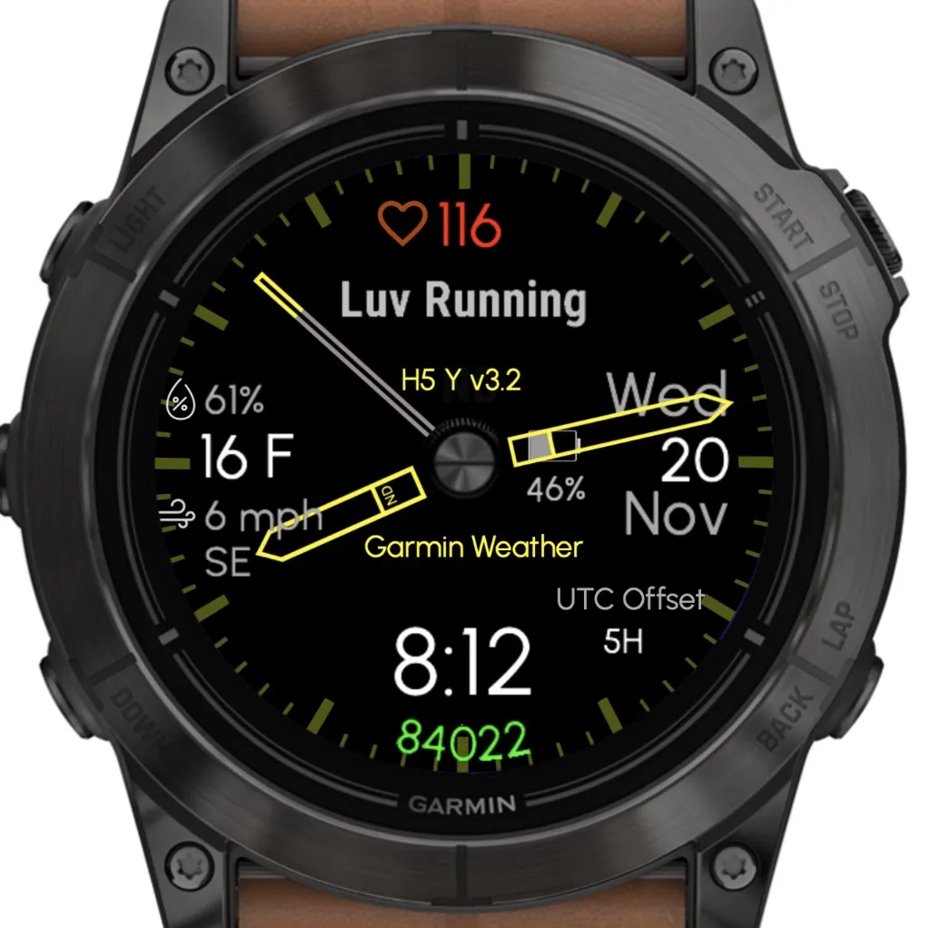 Hybrid 5 - Yellow (Garmin Wx)