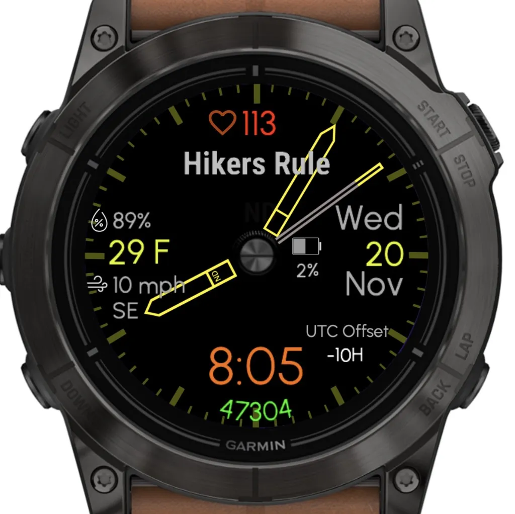 Hybrid 5 - Yellow (Garmin Wx) · Captura de ecrã 0