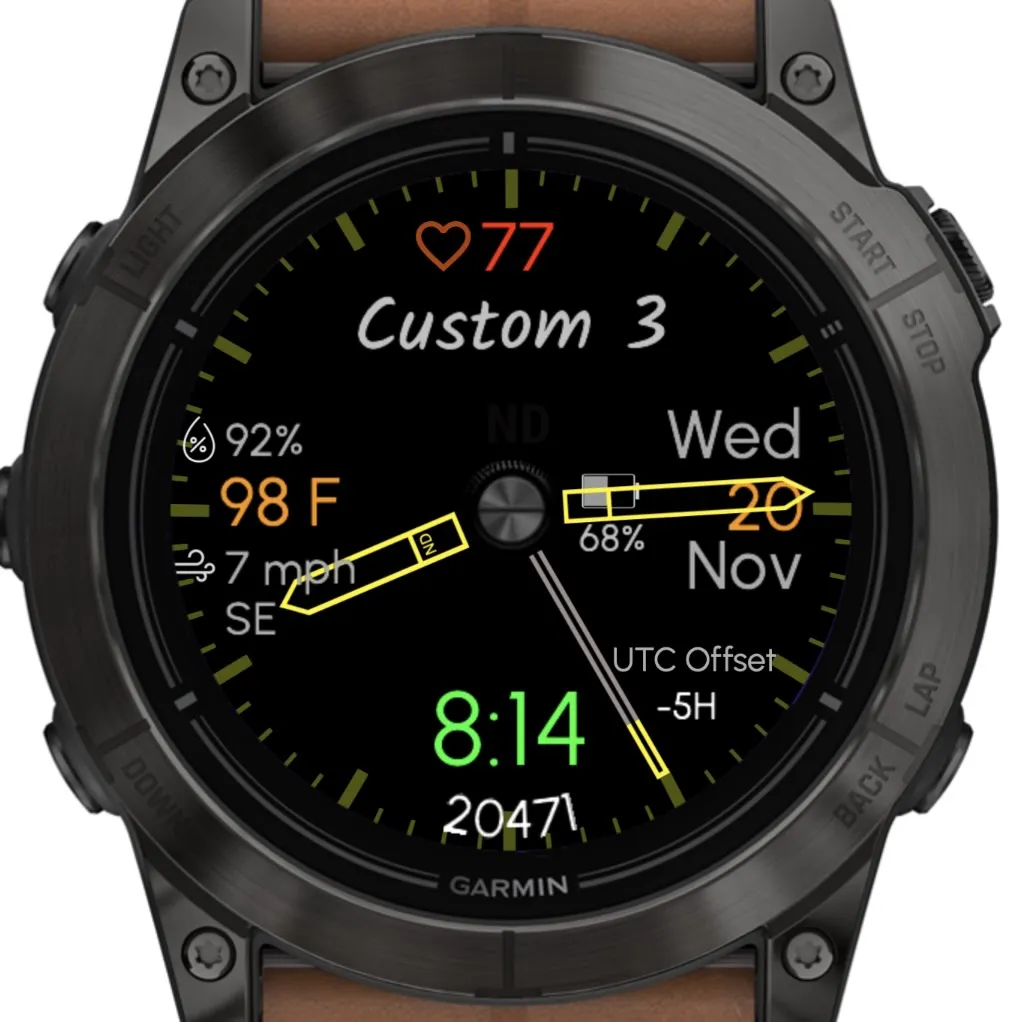 Hybrid 5 - Yellow (Garmin Wx) · Captura de ecrã 2