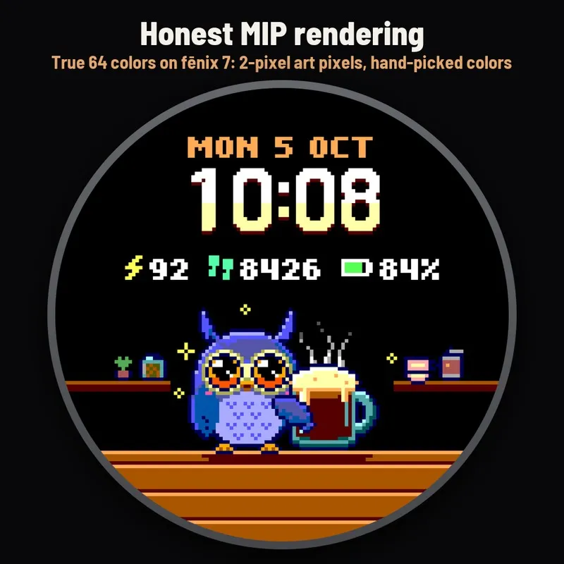 Astra Mug Pro – 动画像素咖啡能量表盘 · Screenshot 3