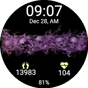 Purple smoke