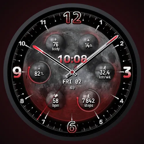 BloodMoon - Planets Watch Face