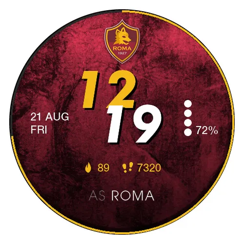 AS Roma Calcio Football Soccer Digital Watch Face