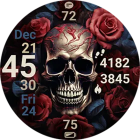 Skull with Roses