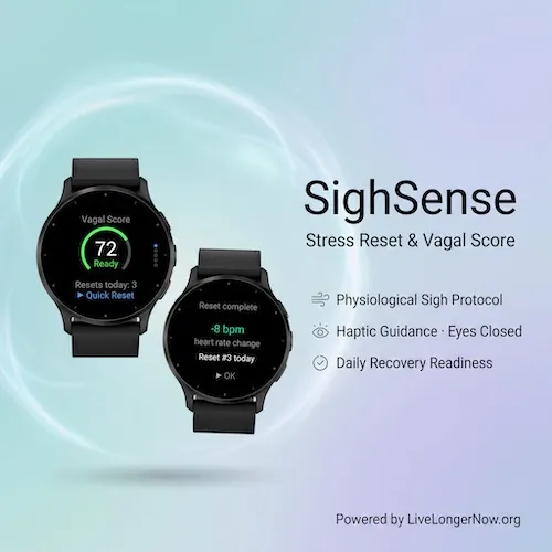 SighSense – Stress Reset & Vagal Score