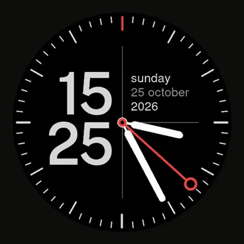 FAHRPLAN · Railway Clock Watch Face