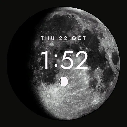 LUNAR · Moon Phase Watch Face