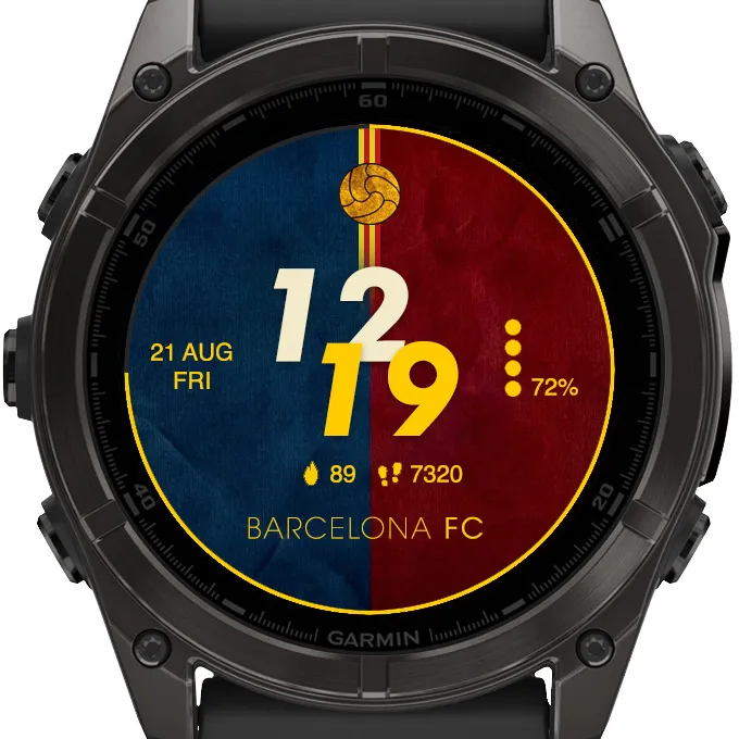 Barcelona Football Soccer Digital Watch Face · 螢幕截圖 2