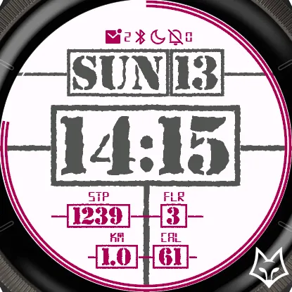 Time Stamper Watch Face · Captura de ecrã 1