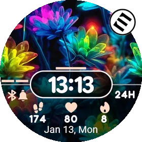 Daily Neon Flowers