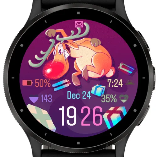 X-mas Reindeer Watch face · 截图 0