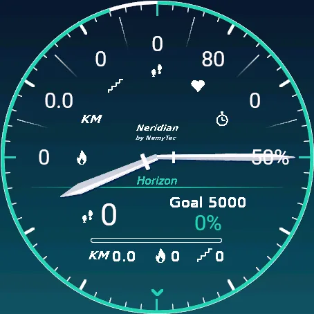 Neridian Horizon – analog watch face · Schermafbeelding 1