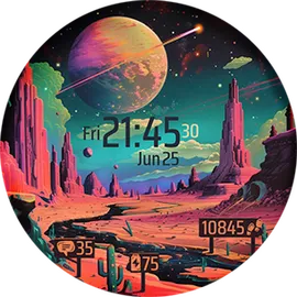 Vaporwave Planets 6