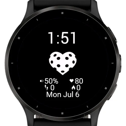 Pickleball Watch Face – Heart Custom Sport Stats · Zrzut ekranu 0